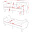 Orianna 2 Seater Velvet Sleeper-1351015687