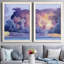Magnifique ciel I - ensemble de 2 peintures sur toile encadrées-789829794-789829795