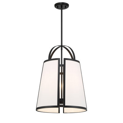 Haroldine 4 - Light Bell Pendant in Black