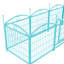 Grand parc pour chien, 24 po de hauteur, enclos en fer bleu en métal antirouille pliable pour animaux de compagnie, 8 panneaux 24,2 aire d'exercice spacieuse-625429163