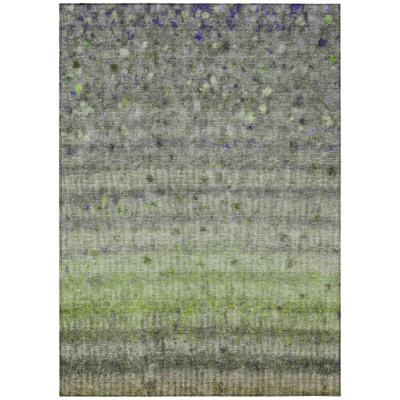 Machine Washable Indoor/Outdoor Emelia ACN2315 Stripes Rug, Rectangle 5' x 7'6"