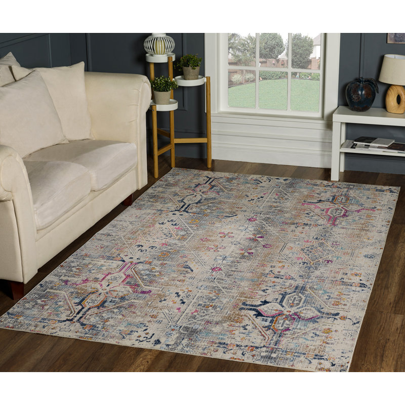Morvant Southwestern Indoor Rug, Rectangle 4'2" x 6'2"