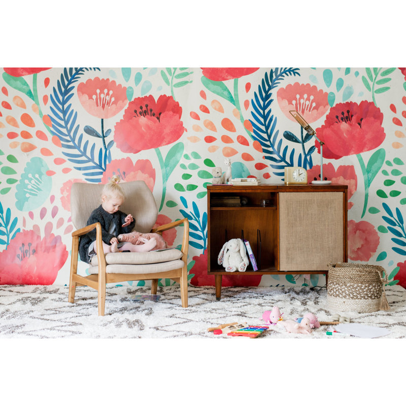 Floral Wallpaper, Pre-Pasted