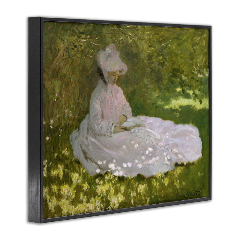 Giclée au printemps classique par Mon1000paintings, Giclée encadrée noir minuit, H 16 po x l 20 po