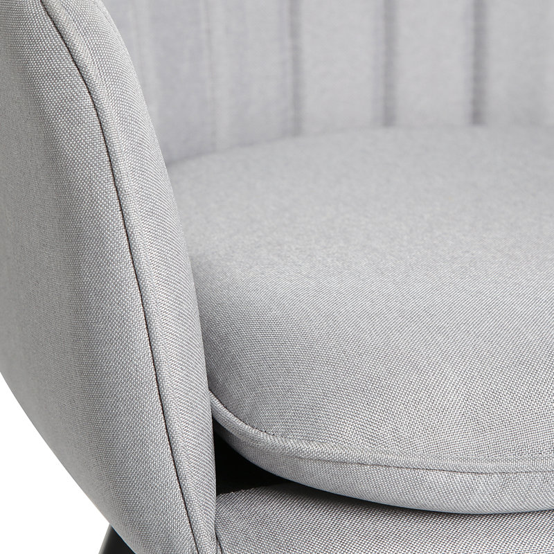 Kirksville Upholstered Armchair, Light Grey