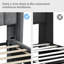 Upholstered Bed Frame with Channel Tufted Headboard-130850689-77082535