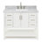Moille 43" Single Bathroom Vanity in White, with 1.5 Italian Carrara Marble Top, Rectangle Sink-1279484825-1331439799