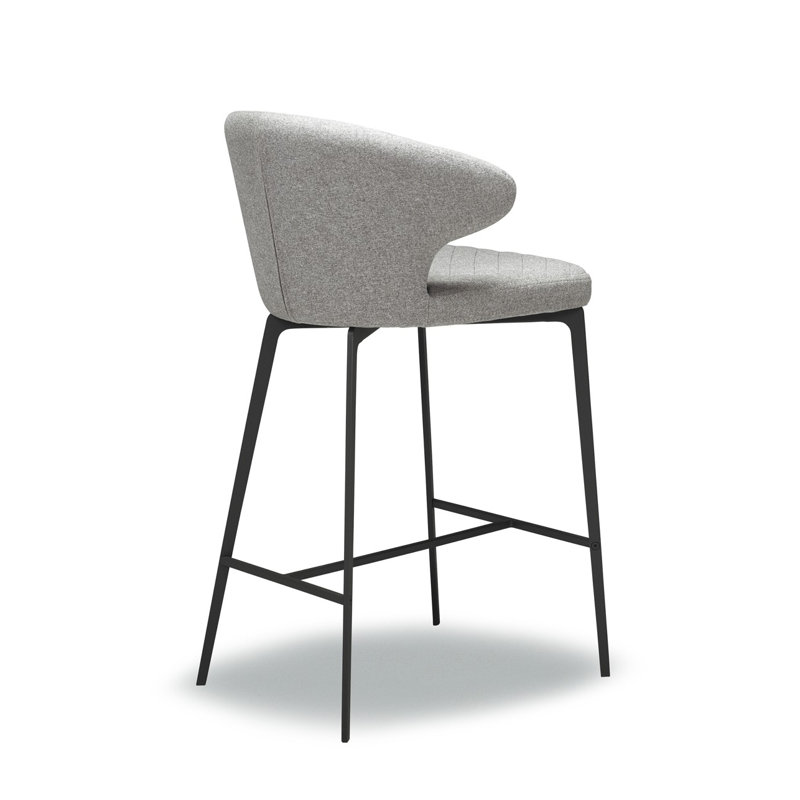 Shackelford Upholstered Counter Stool with Metal Frame