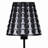 16" Traci Black Geometric Metal Table Lamp