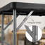 Table pliable réglable 49,2 po