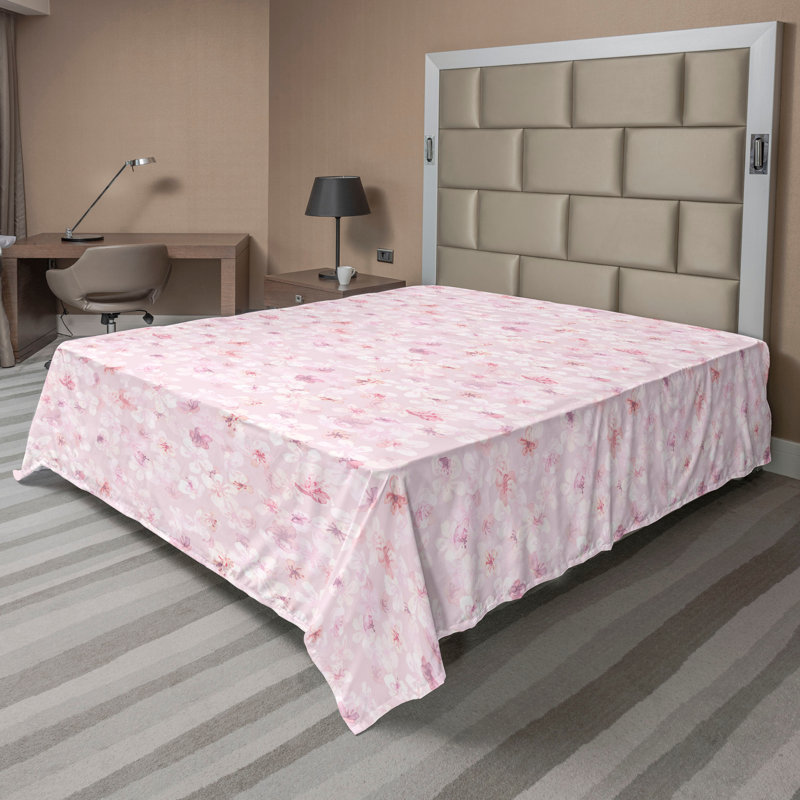 Drap plat Ambesonne Sakura, Drap plat grand