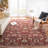 Berndt Oriental Red/Ivory Area Rug-41234750
