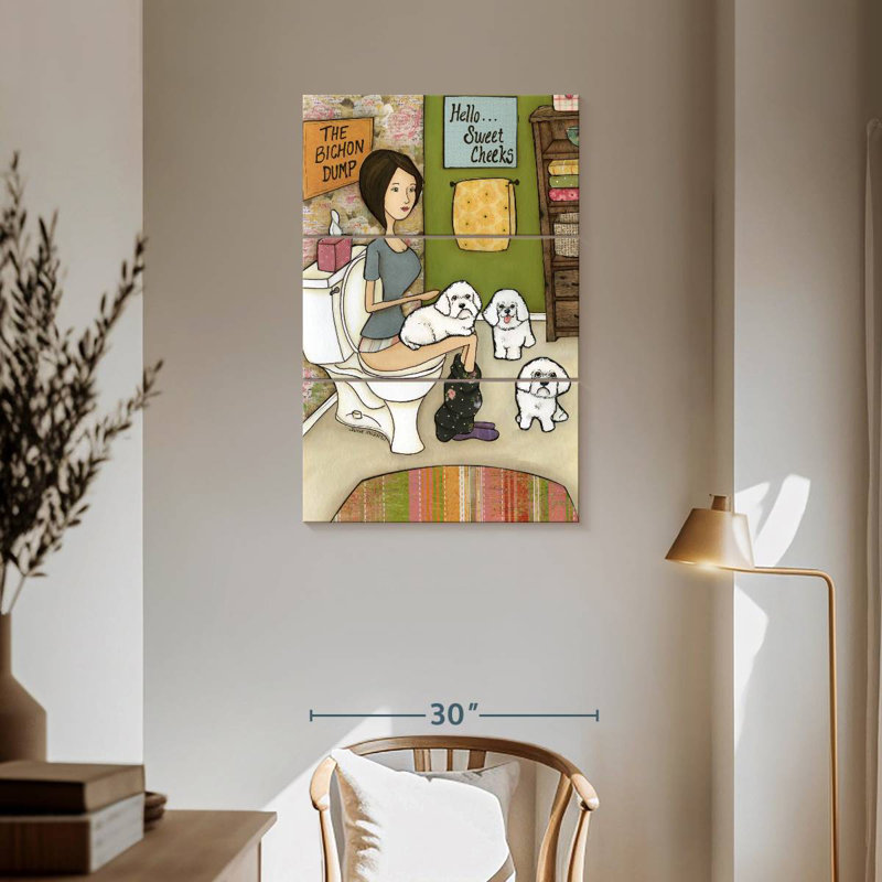 Brampt The Bichon Dump, 57" H x 36" W