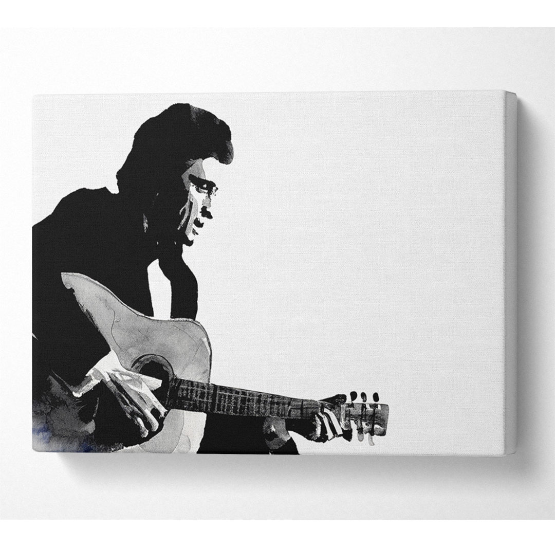 Johnny Cash Guitar Man - Druck