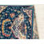 Tapis bleu à motif médaillon-26647300