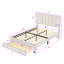 Lit plateforme tapissier avec rangement Johnita-609792174
