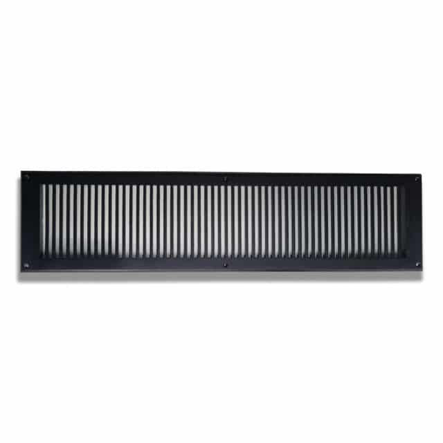 Grille murale en métal, Noir