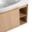 Meuble-lavabo mural 26 po avec lavabo en céramique blanche et porte à fermeture en douceur, emballage KD-118774534