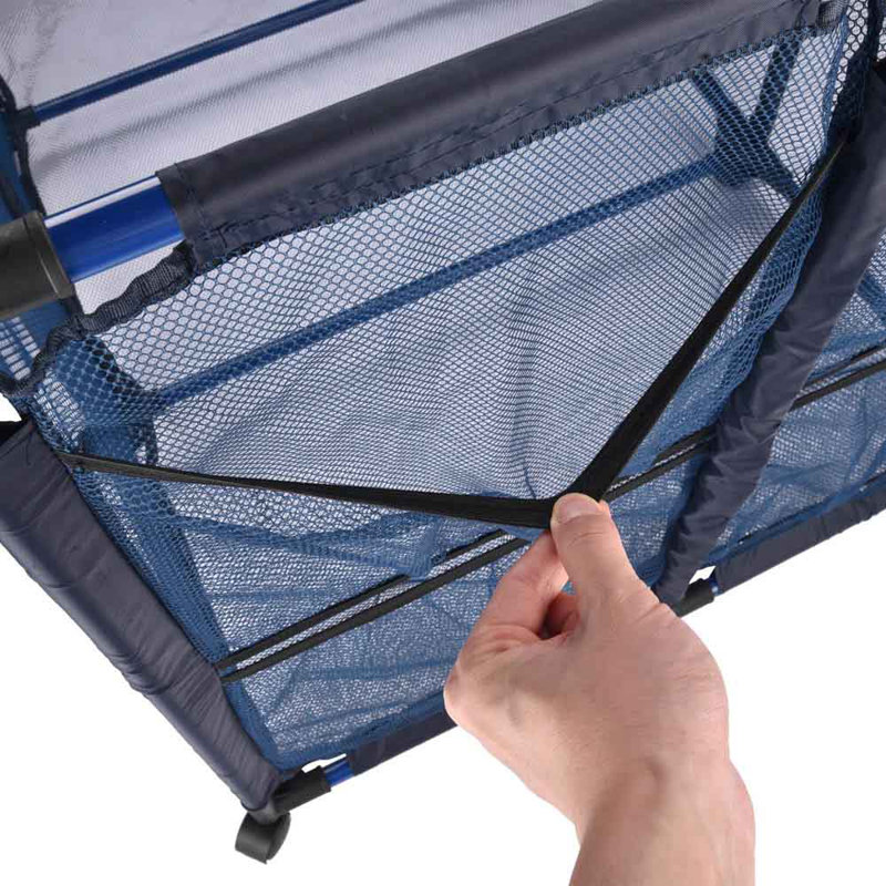 Yescom Pool Float Storage Outdoor Rolling Bin 30"X34", Blue