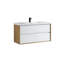 Ensemble de meuble-lavabo mural simple 47 po Seavy-549022449