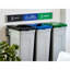 Poubelles murales et de recyclage Sturdy Essentials Rise Capacité totale de 45 gallons, double bac, recyclage mixte et déchets - double tri blanc-123270653