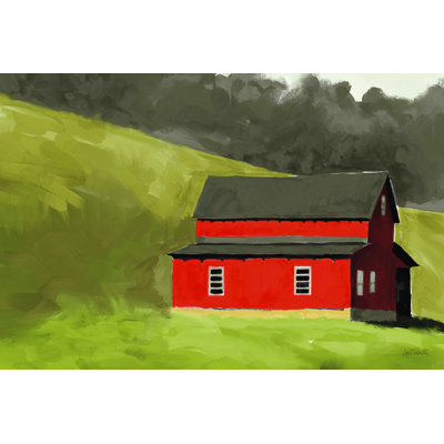 " Red Barn I " Painting Print
