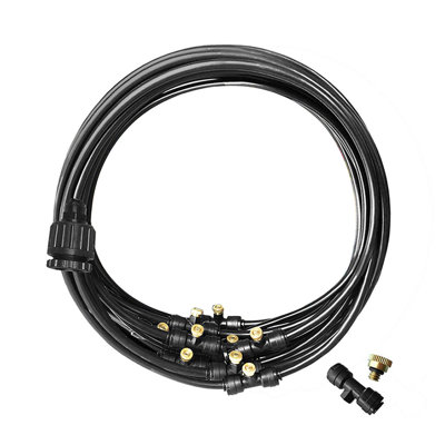 Kbndieu Outdoor Misting Misters System 49.2FT Misting Line for Patio Fan Garden