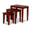 Ensemble de 3 tables gigognes cerise