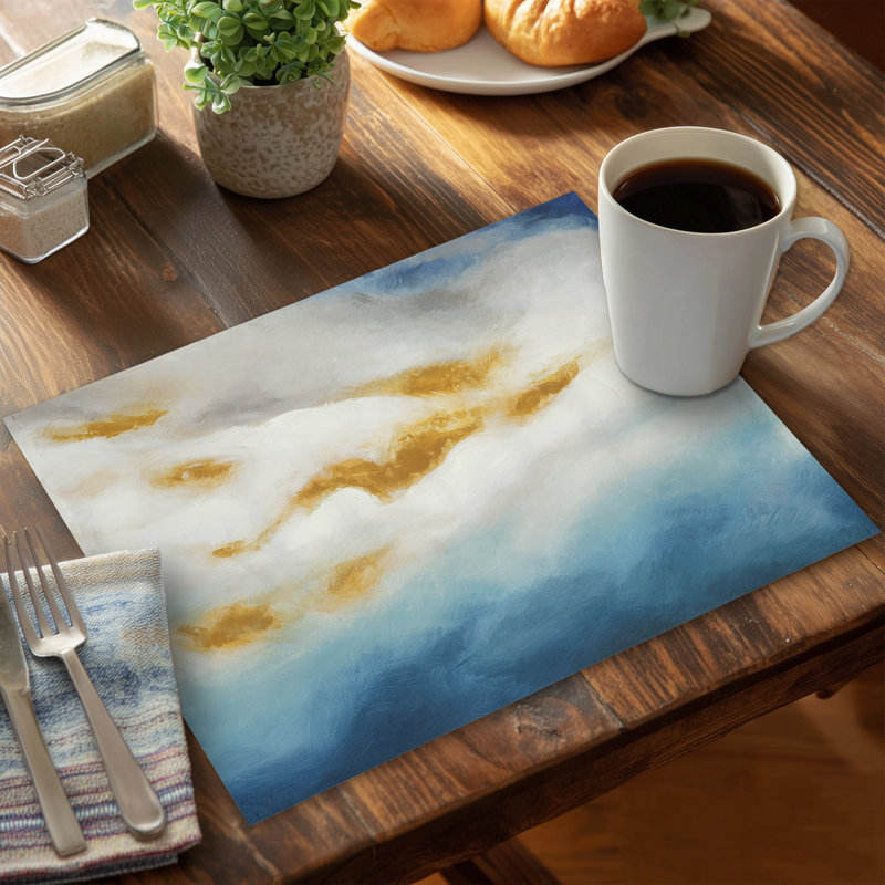 Abstract Landscape Pattern Bathroom Placemat - Home Decor