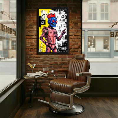 Fashion Robot King Hero Power Art Print