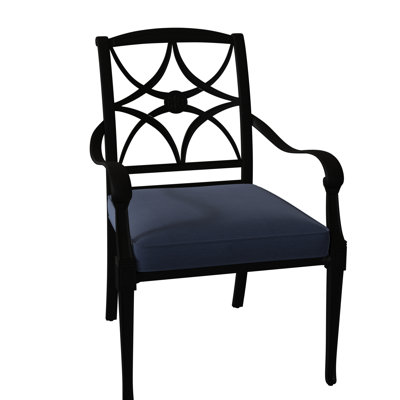 Chaise de patio empilable avec coussin Wiltshire