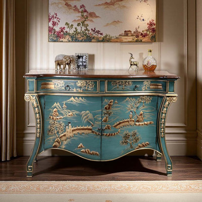 Classical Painted Entryway Cabinet Sideboard