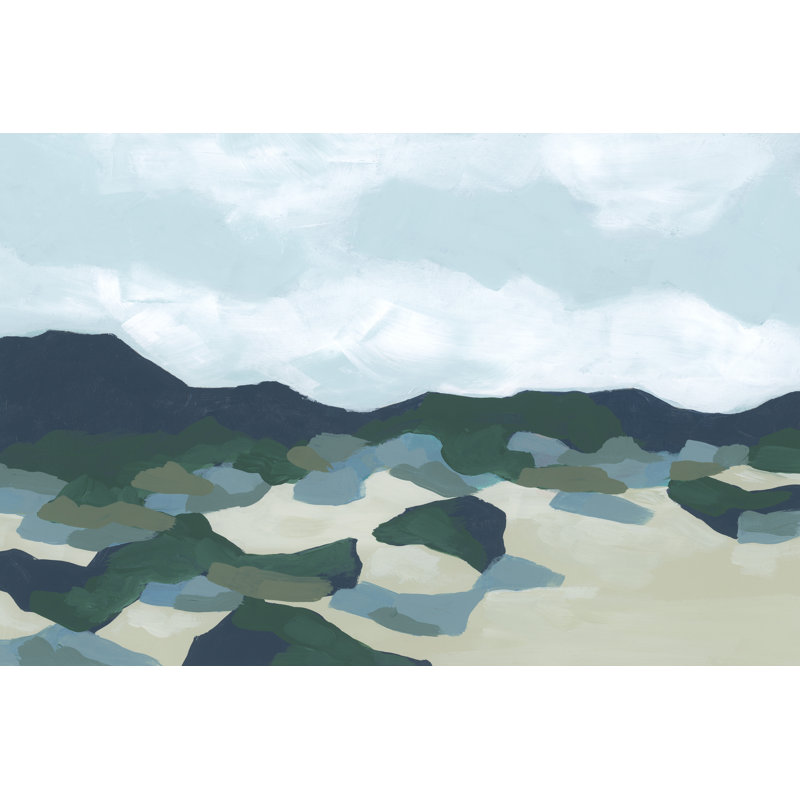 Foothill Blues I by June Erica Vess - Wrapped Canvas Painting, 30cm H x 46cm W x 3.8cm D