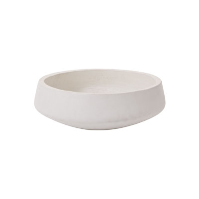 Everett White Low Bowl