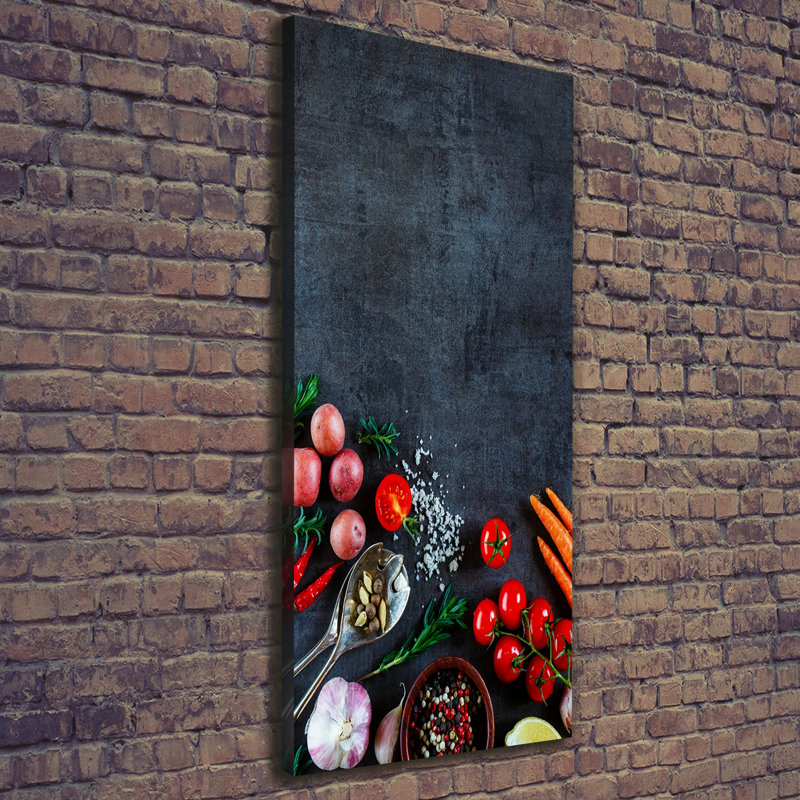 Vegetables And Spices - Wrapped Canvas Print