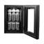 Frigidaire 0.6 cu. ft. 18L Glass Door Beverage Refrigerator, Mini Fridge with 24 Can Capacity, Digital Display, Electronic Temperature Control, LED Lighting & Quiet Operation