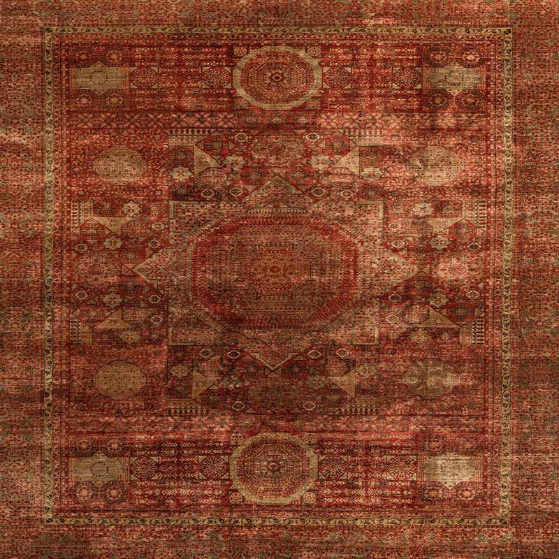 Vanya Abstract Indoor Rug, Square 6'