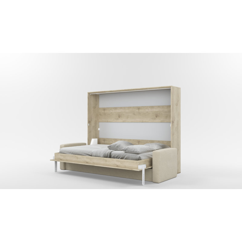 Neidelin Upholstered Bed, Beige/Cream