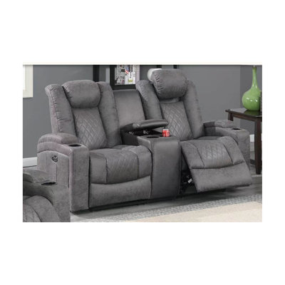 Comfort Meets Style: Power Reclining Gray Loveseat For Ultimate Relaxation