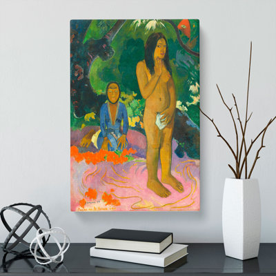 Words of the Devil by Paul Gauguin - Wrapped Canvas