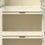 Armoire portative en polypropylène avec rangement, commode blanche, 4 et tringle, pour accessoires vestimentaires