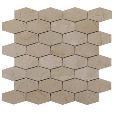 Crema Marfil Marble Honeycomb Mosaic Wall & Floor Tile