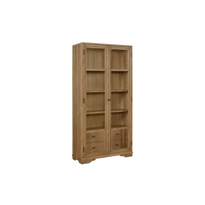 Tall Display Cabinet - Cashew