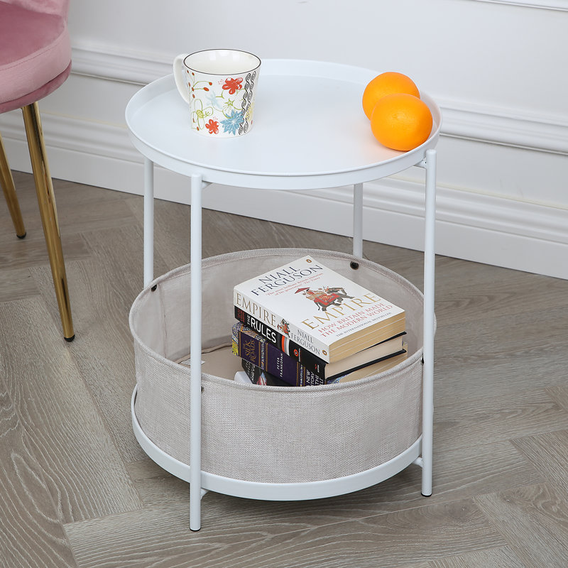 Lakika Four Leg Coffee Table with Storage, White