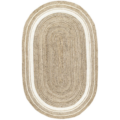 Ankita Bordered Jute Area Rug