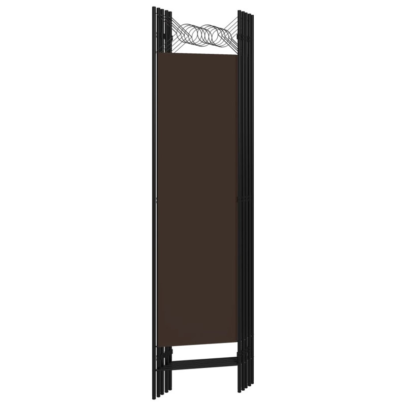 Tati 457.2cm H Folding Room Divider, 5, Brown