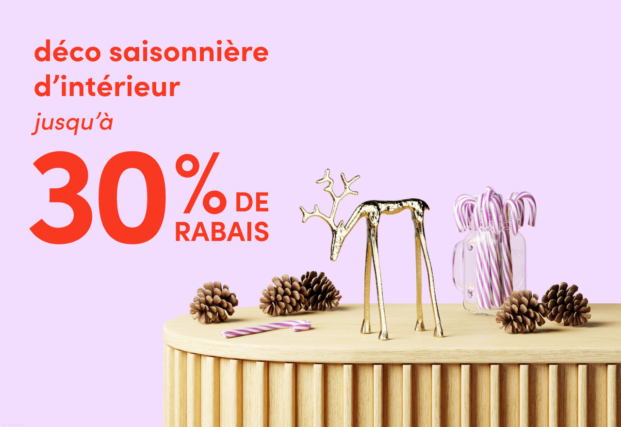 déco saisonnière d’intérieur en solde