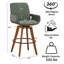 Tabourets de comptoir pivotants modernes (ensemble de 3)-838684072-838684075-838684077