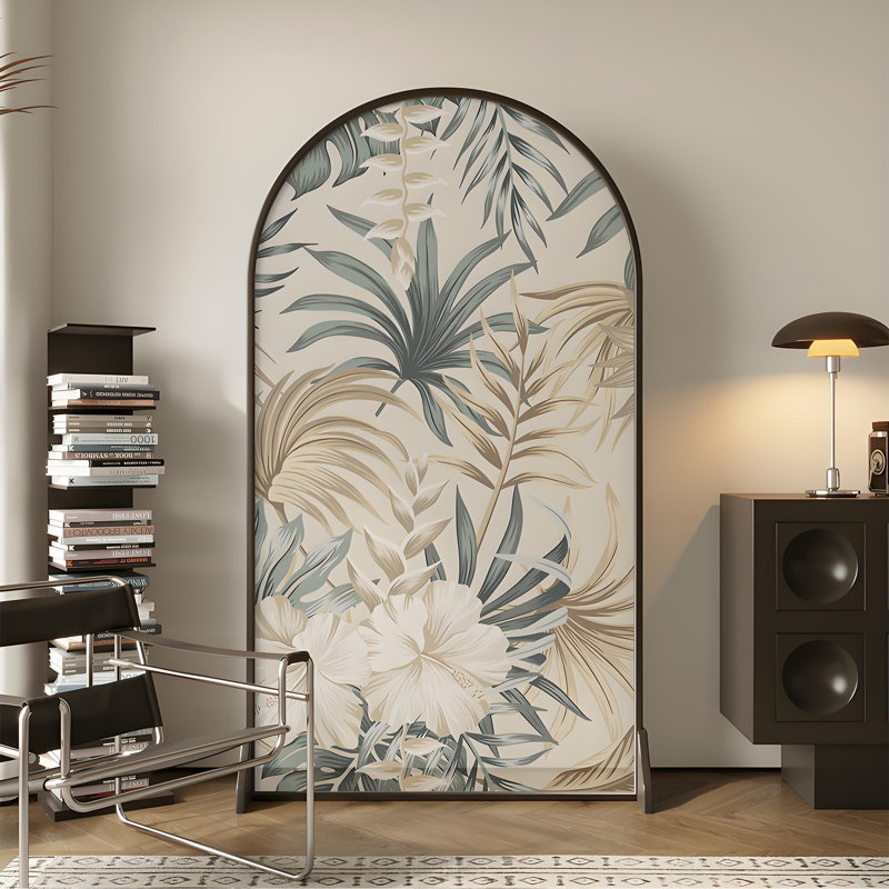 Paravent luxueux de style tropical, H 70,87 po x l 55,12 po x P 1,57 po