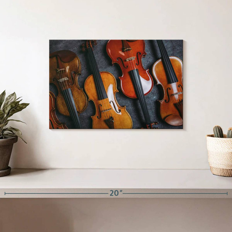 Collection de violons, H 8 po x l 12 po